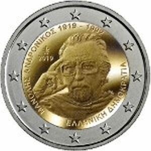 2 euro Griekenland 2019 Manolis Andronicos UNC