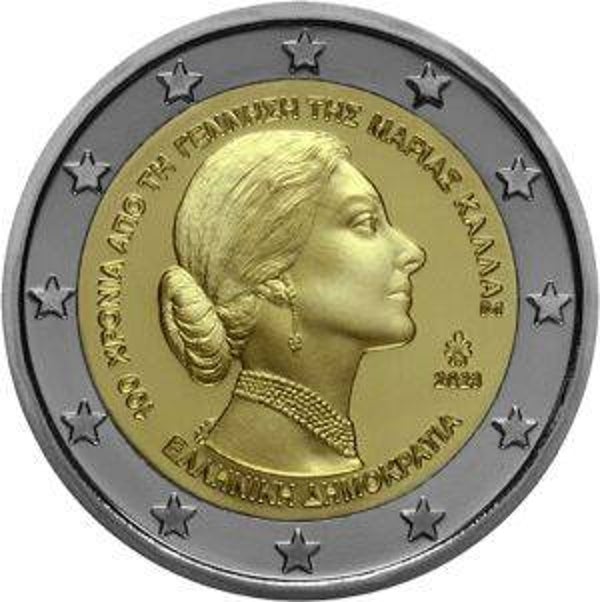 2 euro Griekenland 2023 Maria Callas UNC