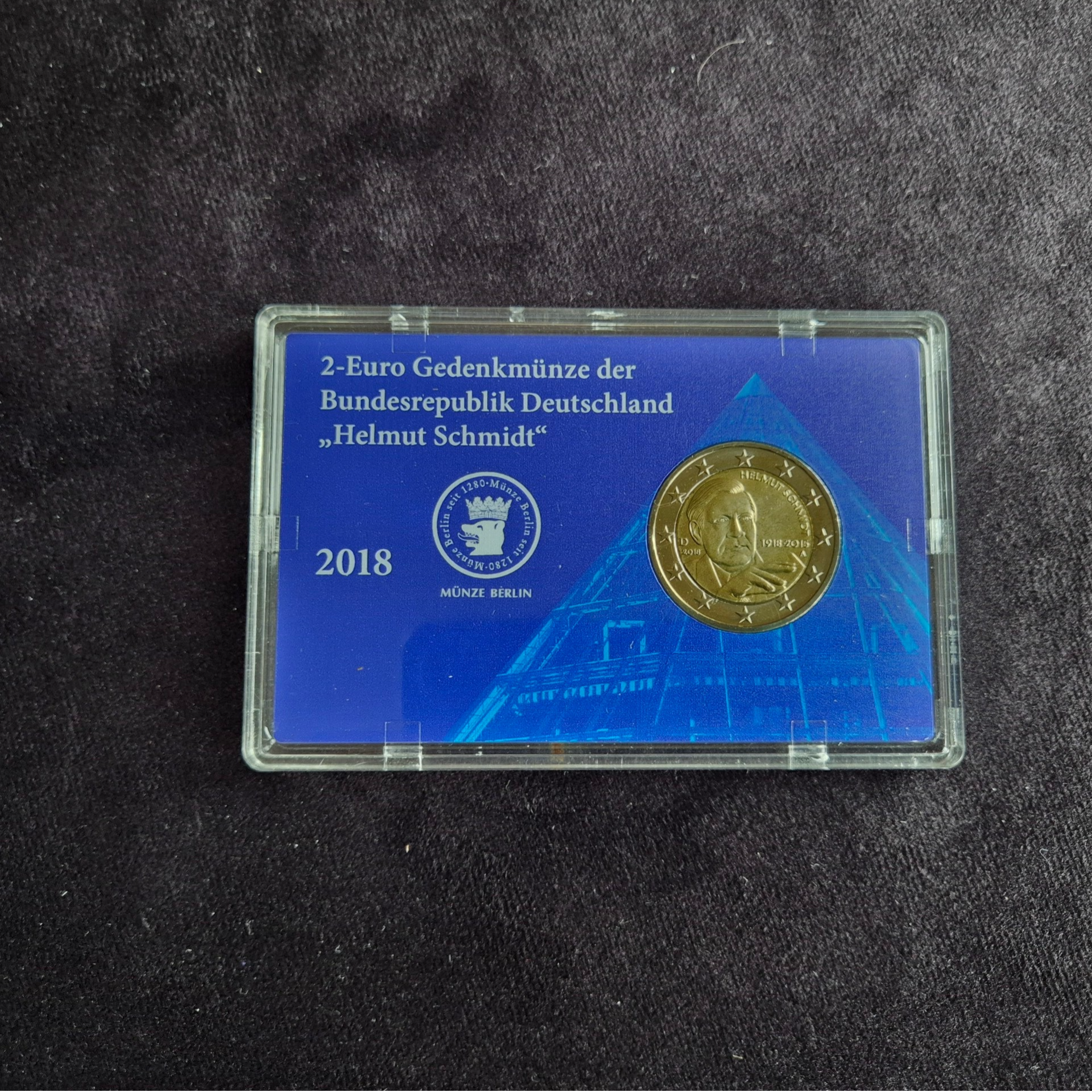 2 euro Duitsland 2018 Helmut Schmidt - A in coincard