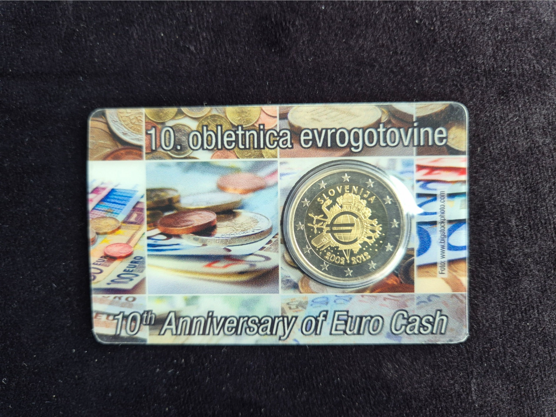 2 euro Slovenie 2012 Tien Jaar Euro PROOF in coincard