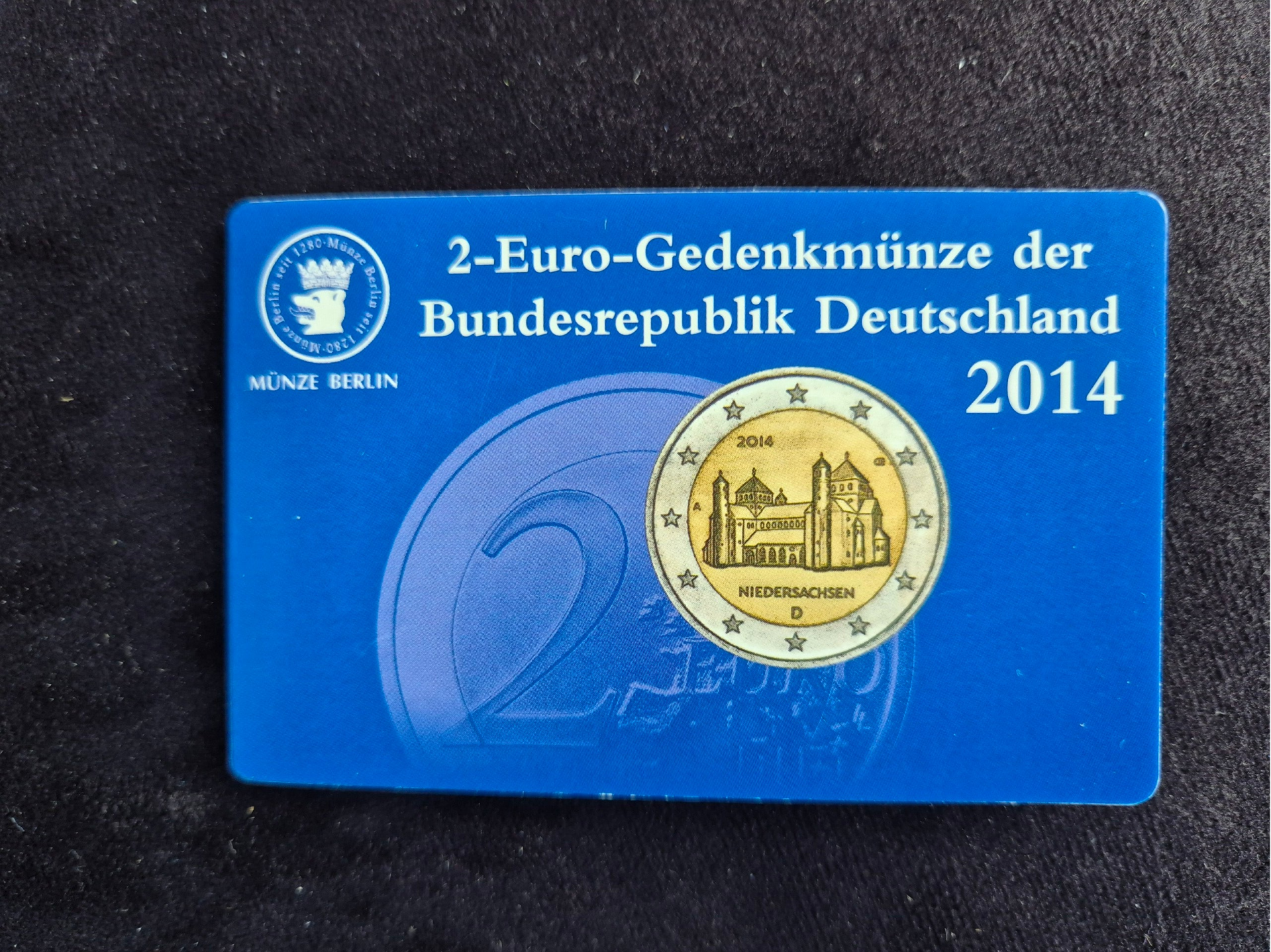 2 euro Duitsland 2014 Niedersachsen A coincard