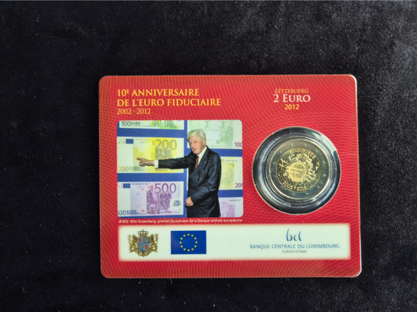 2 euro Luxemburg 2012 Tien Jaar Euro BU coincard