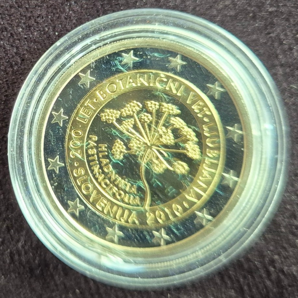 2 euro Slovenie 2010 Botanische tuinen PROOF