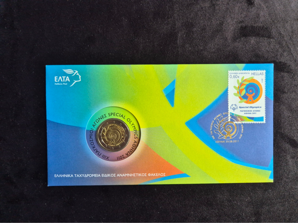 2 euro Griekenland 2011 Olympische spelen BU in numisbrief