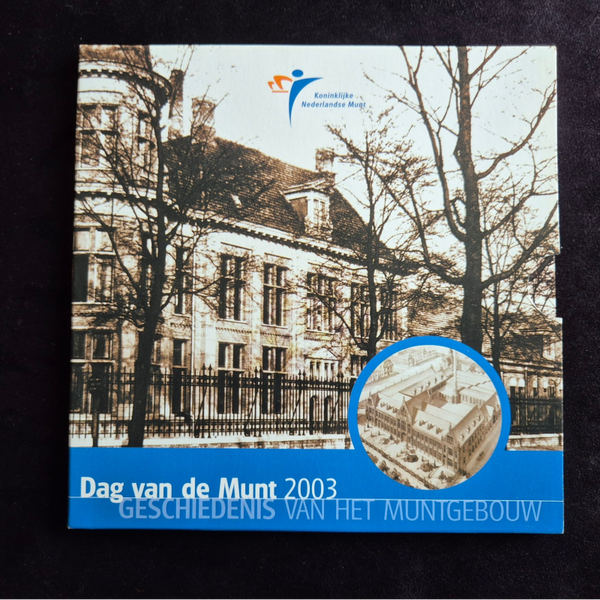 Dag van de Munt set 2003 met handtekening muntmeester Brouwer