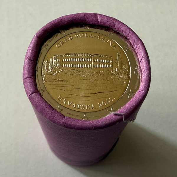 2 euro Kroatie 2025 Stad Pula Arena UNC in zichtrol