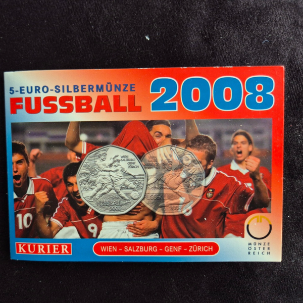 5 euro Oostenrijk 2008 Voetbal 'Das Grosse Finale in Wien' in coincard