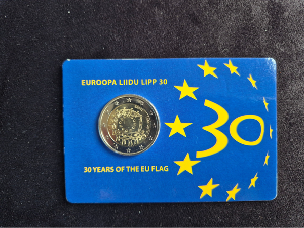 2 euro Estland 2015 Europese Vlag BU coincard