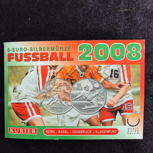 5 euro Oostenrijk 2008 Voetbal 'Anpfiff in der Schweiz' in coincard