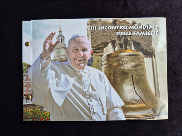 2 euro Vaticaan 2015 Wereld Familiedagen BU in numisbrief