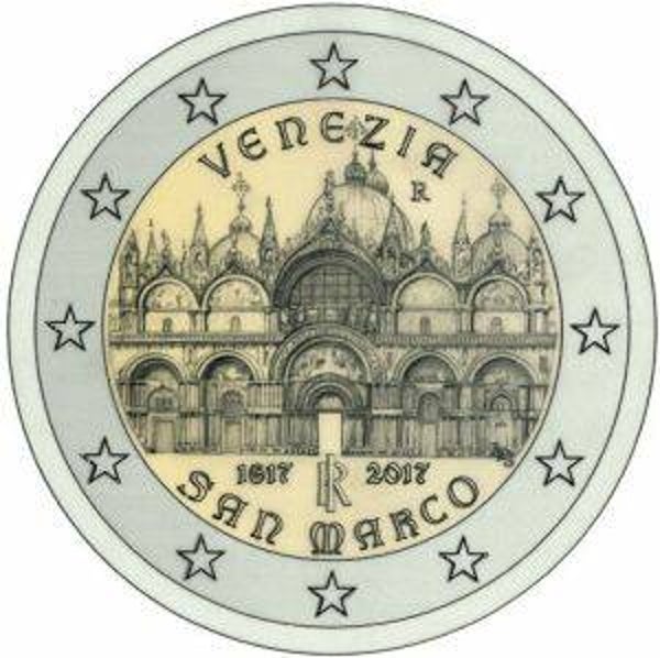 2 euro Italië 2017 400 jaar Basiliek San Marco Venetië UNC