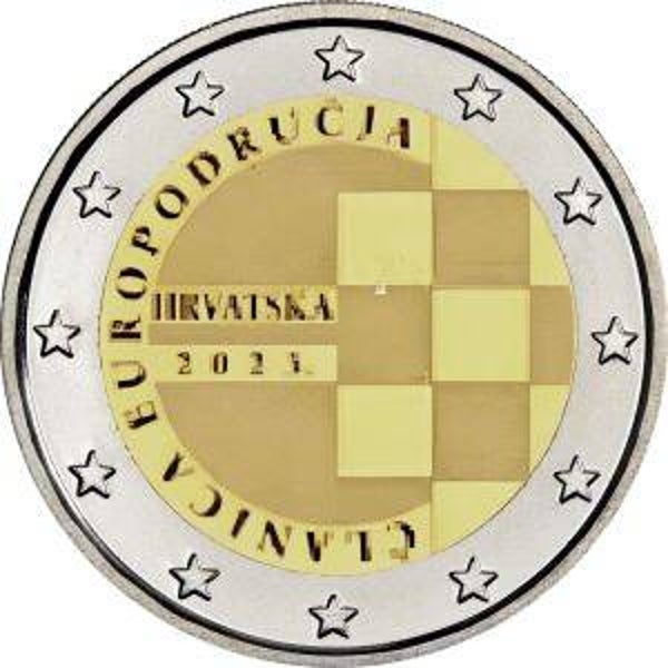 2 euro Kroatië 2023 Lid van de Eurozone UNC
