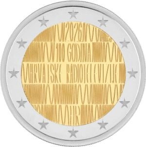 2 euro Kroatie 2026 Kroatische Radio en TV UNC