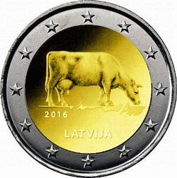 2 euro Letland 2016 Zuivelindustrie in Letland UNC