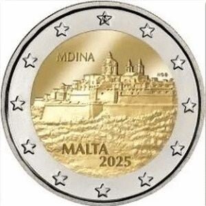 2 euro Malta 2025 Mdina UNC