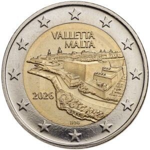 2 euro Malta 2026 Valleta UNC