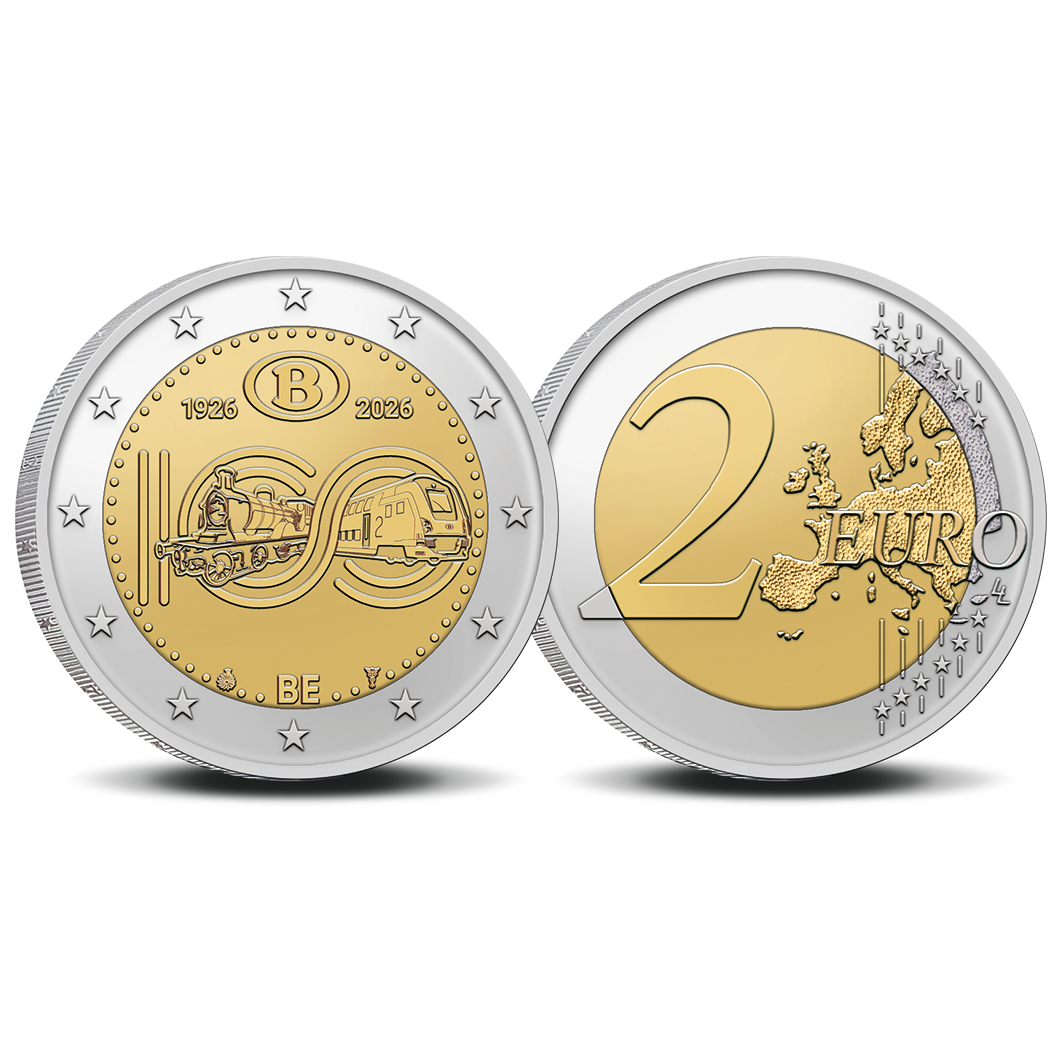 2 euro België 2026 ‘100 jaar NMBS’ UNC