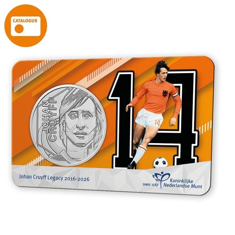 Nederland 2026 Johan Cruyff Legacy 2016-2026 - Oranje-Ajax Editie Penning in coincard