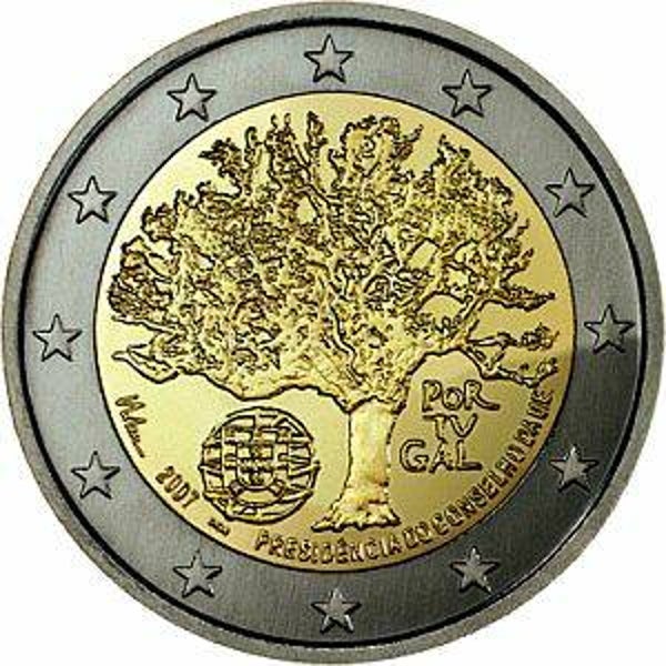 2 euro Portugal 2007 EU voorzitter UNC