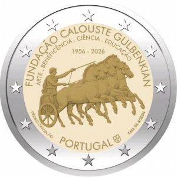 2 euro Portugal 2026 Fundação Calouste Gulbenkian UNC