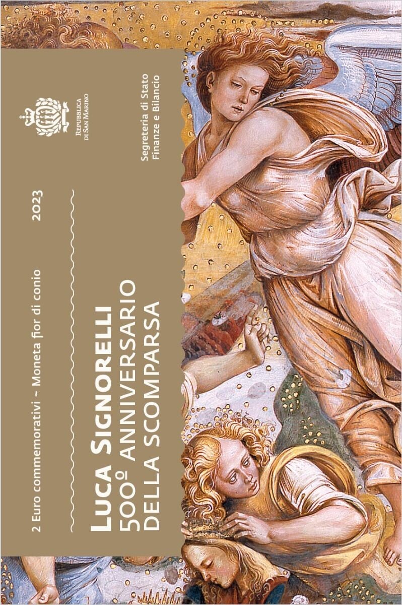 2 euro San Marino 2023 500ste sterfdag van Luca Signorelli BU blister