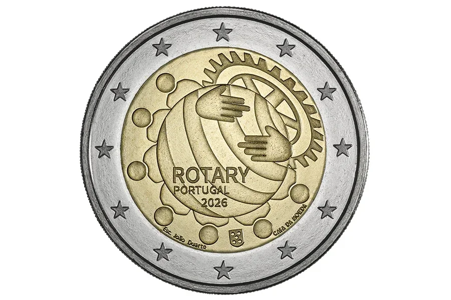 2 euro Portugal 2026 Rotary Club UNC
