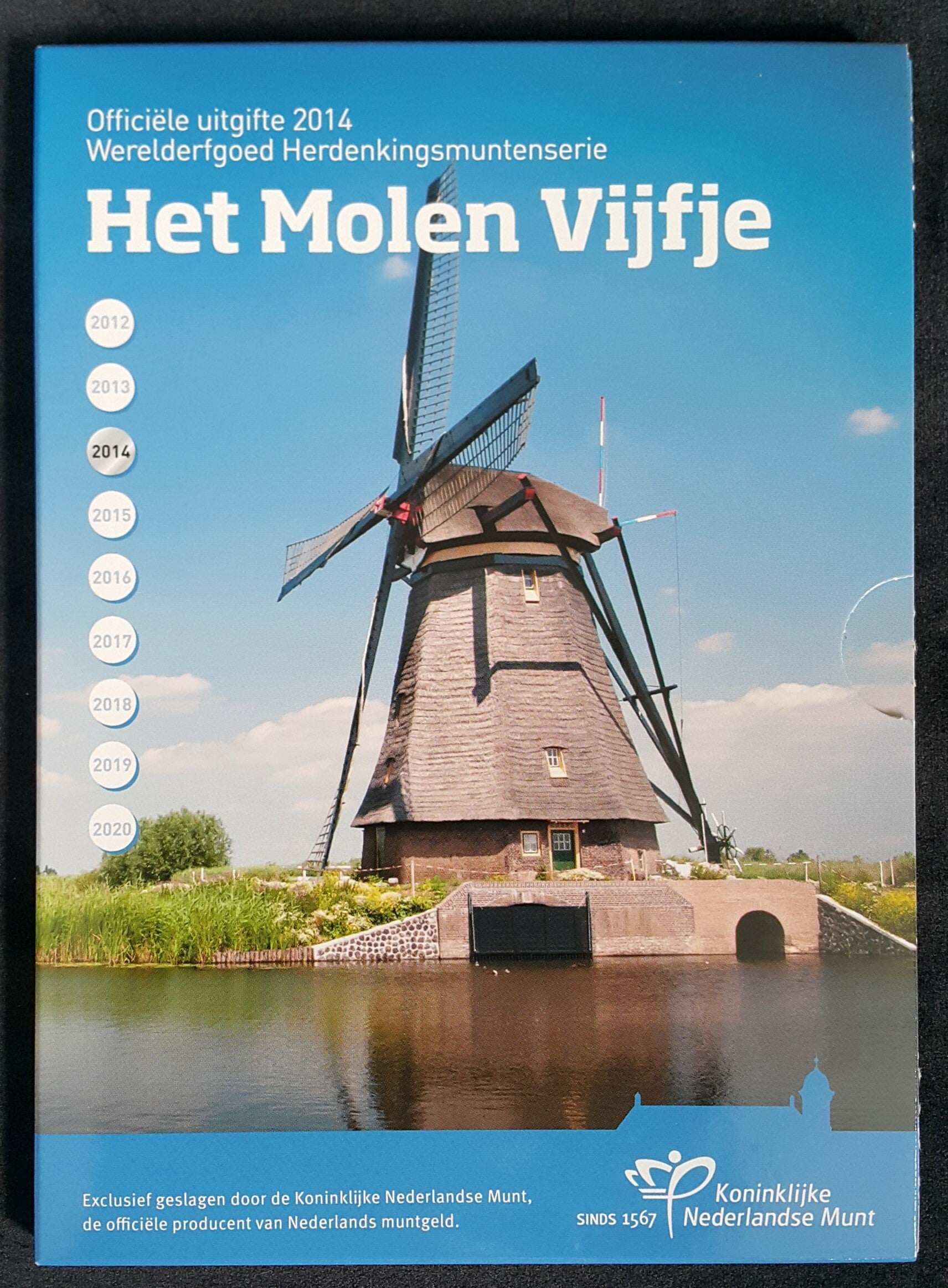 Nederland 2014 Molen vijfje zilver PROOF