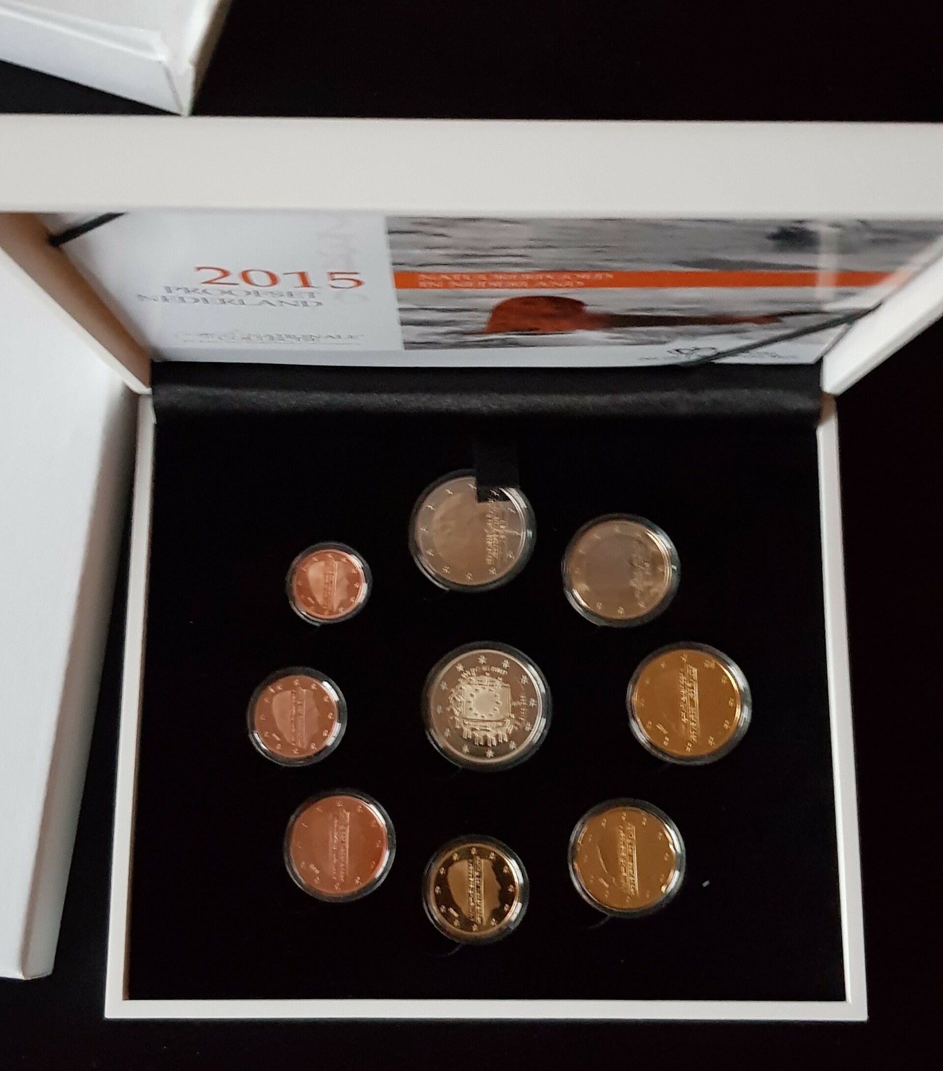 Proofset Nederland 2015 incl 2 euro Europese Vlag