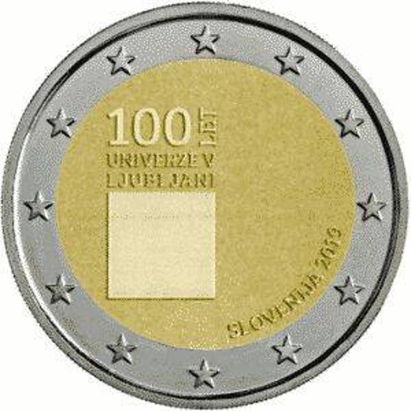 2 euro Slovenie 2019 Universiteit van Ljubljana UNC
