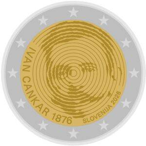 2 euro Slovenie 2026 Ivan Cankar PROOF
