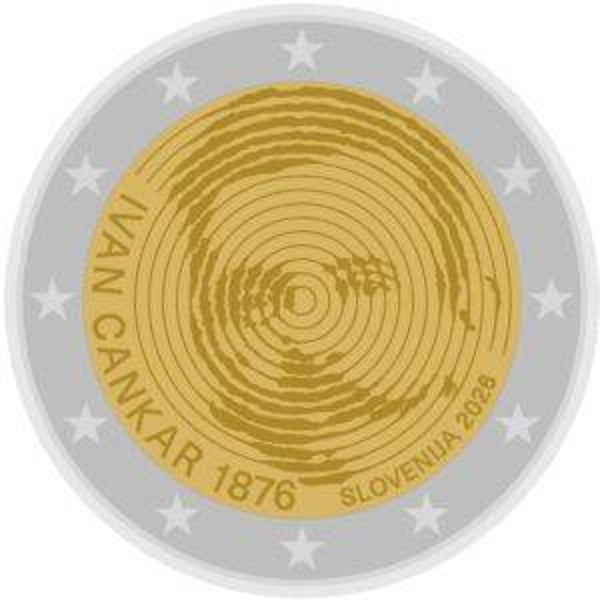 2 euro Slovenie 2026 Ivan Cankar PROOF