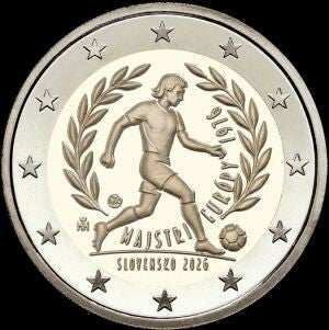2 euro Slowakije 2026 Europacup UNC