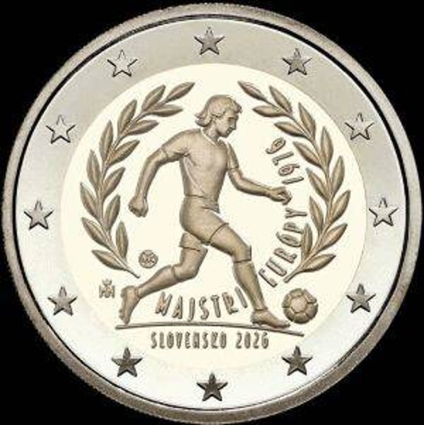 2 euro Slowakije 2026 Europacup UNC