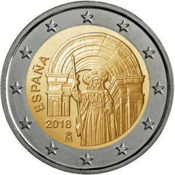 2 euro Spanje 2018 Santiago de Compostela UNC