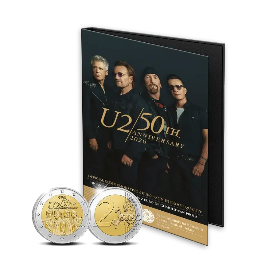 2 euro Ierland 2026 50 Jaar U2 PROOF