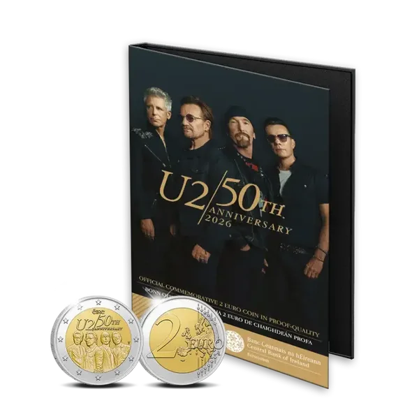 2 euro Ierland 2026 50 Jaar U2 PROOF