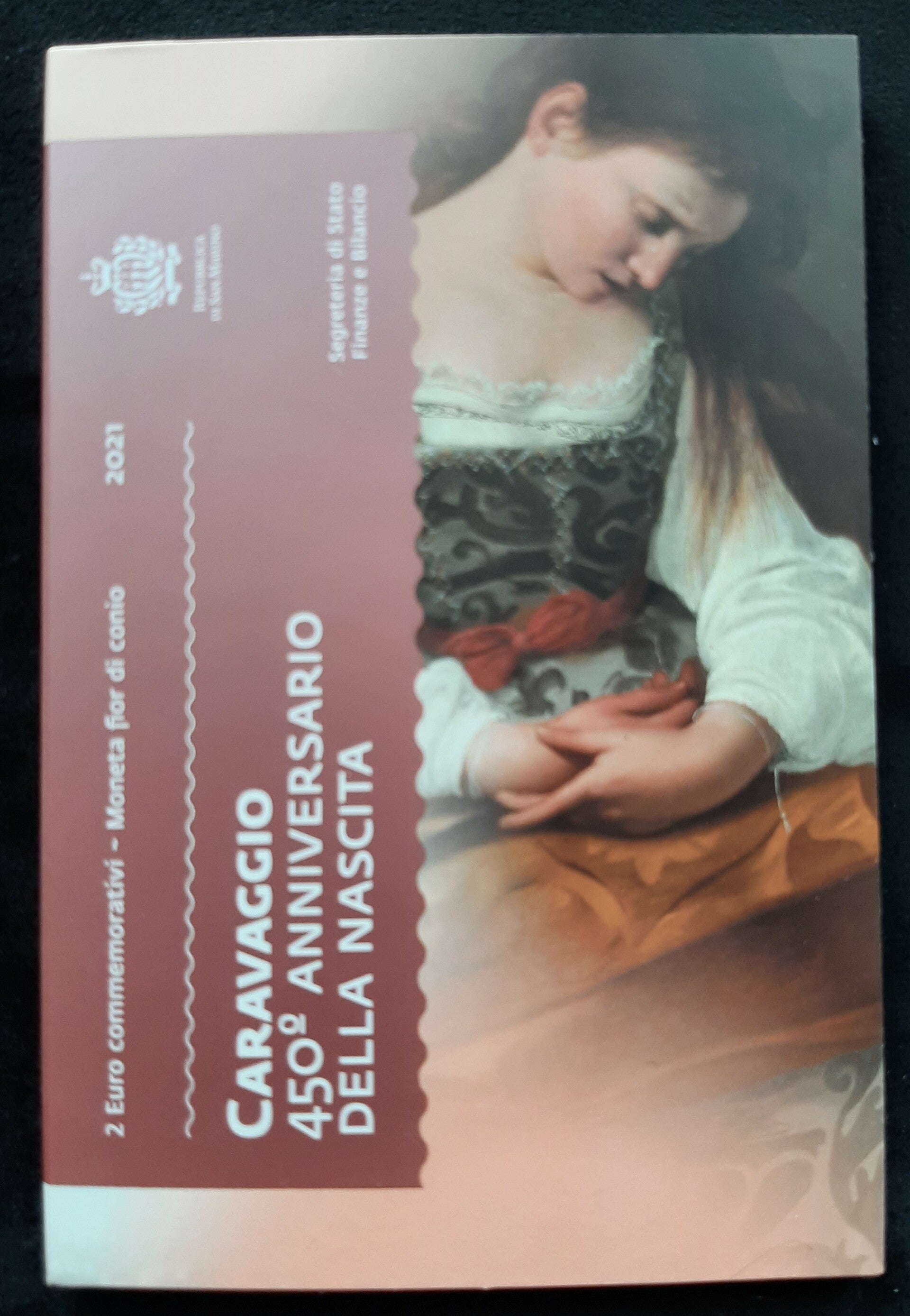 2 euro San Marino 2021 Caravaggio in blister