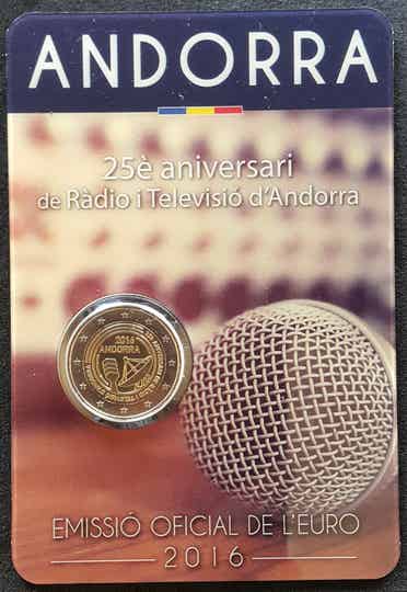 2 euro Andorra 2016 Publieke RTV BU blister