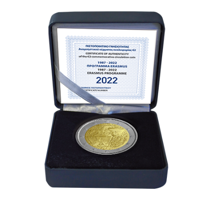2 euro Griekenland 2022 Erasmus PROOF