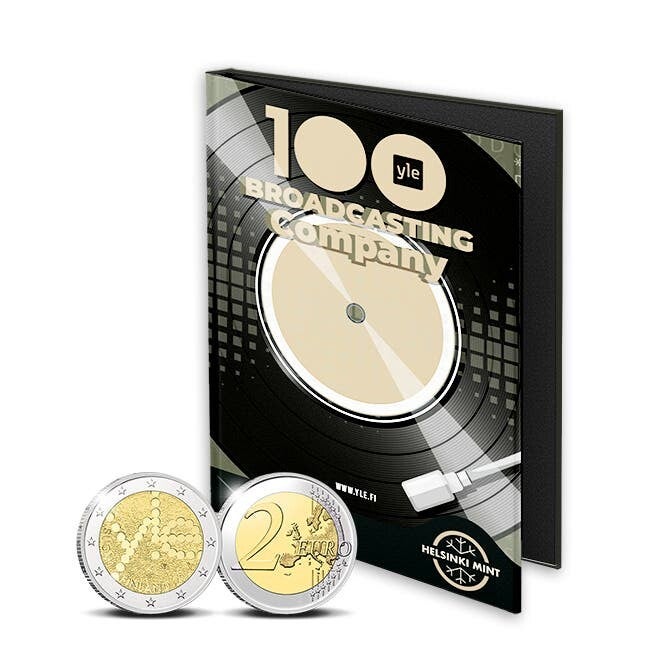 2 euro Finland 2026 100 Jaar Yle Finse Radio Omroep PROOF