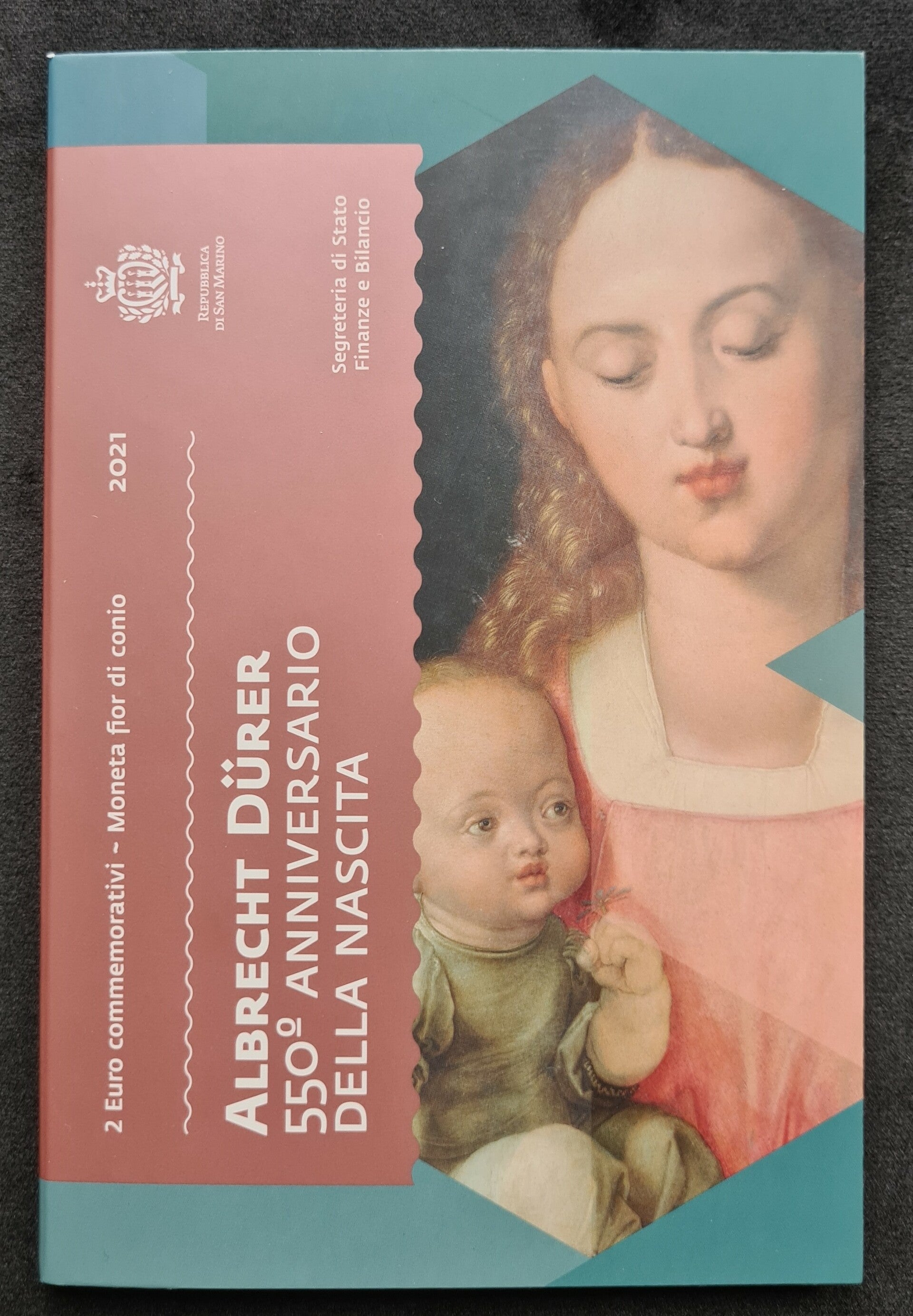 2 euro San Marino 2021 Durer in blister