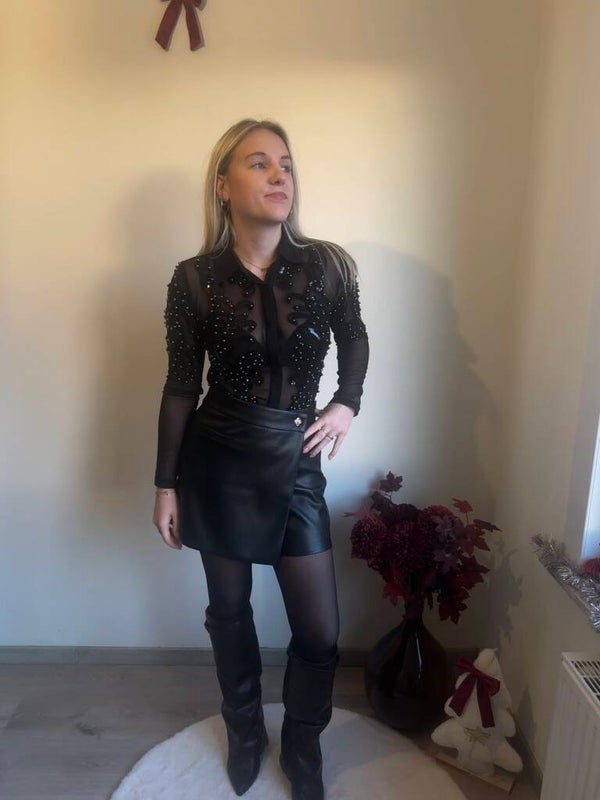 BLACK YASMIN GLITTER BODY