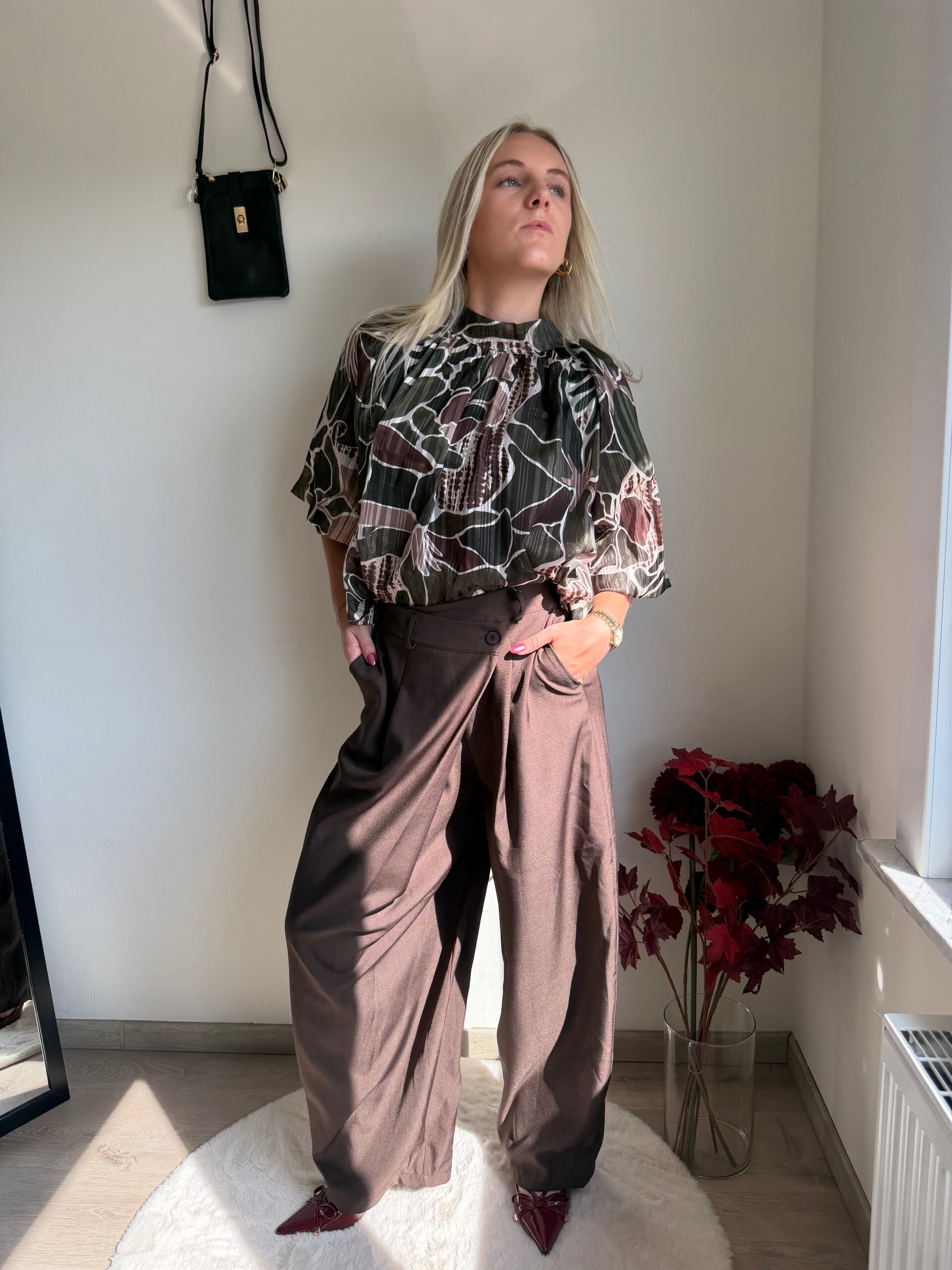 BROWN MICHELLE TROUSER