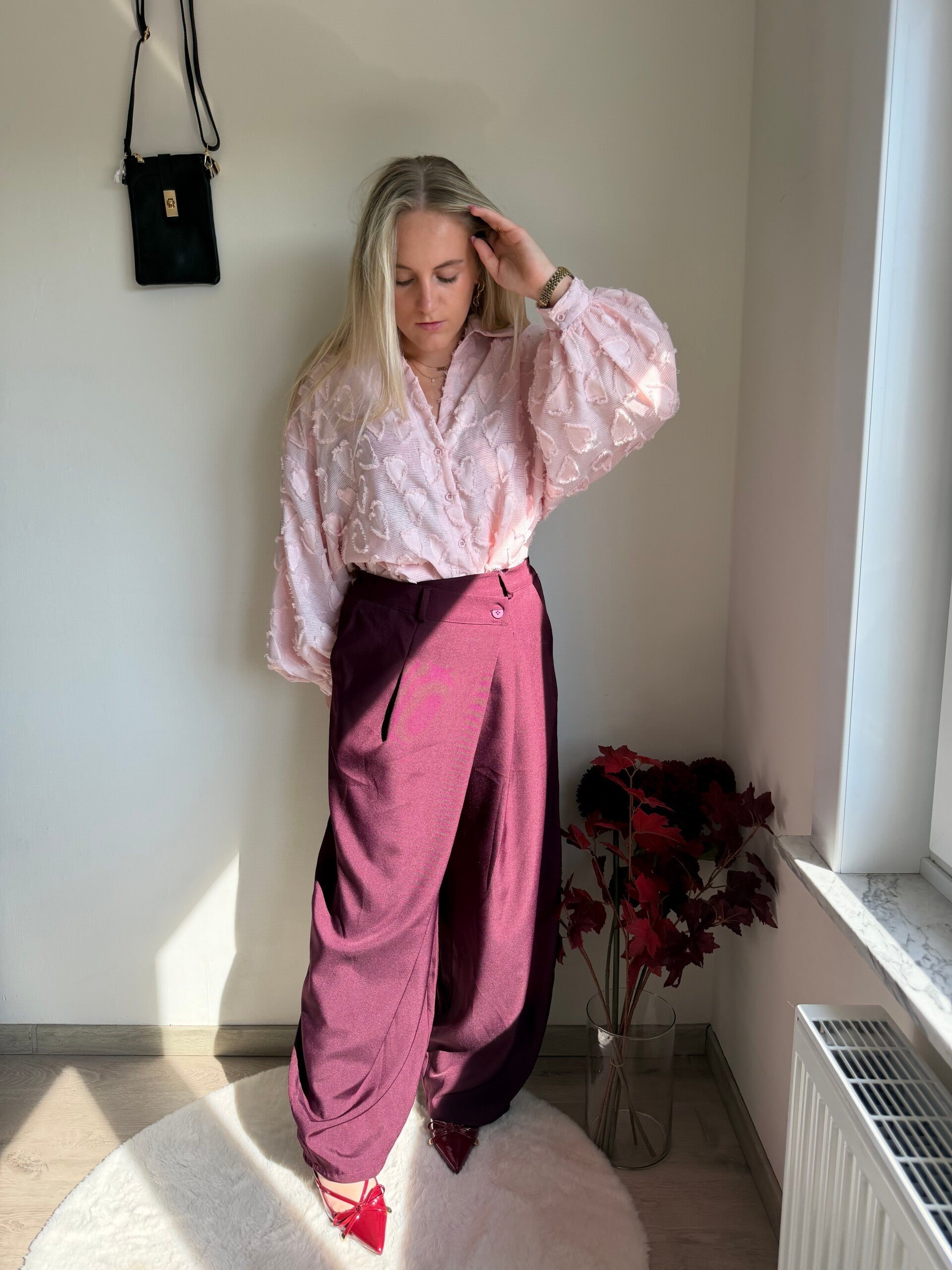 BURGUNDY MICHELLE TROUSER