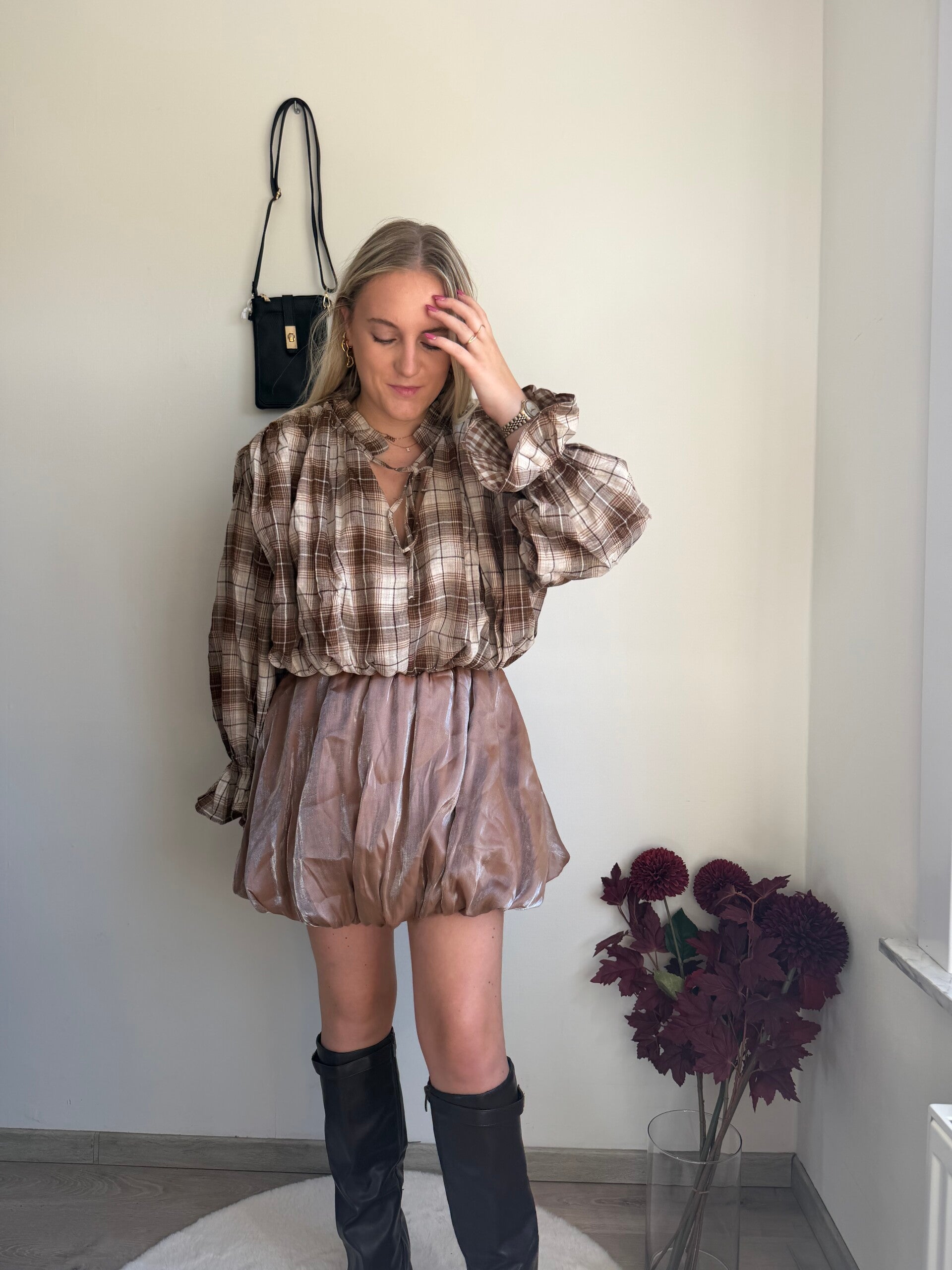 ROSEGOLD BALLOON SKORT