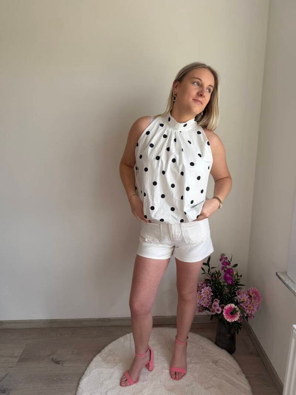 WHITE JEANS SHORT