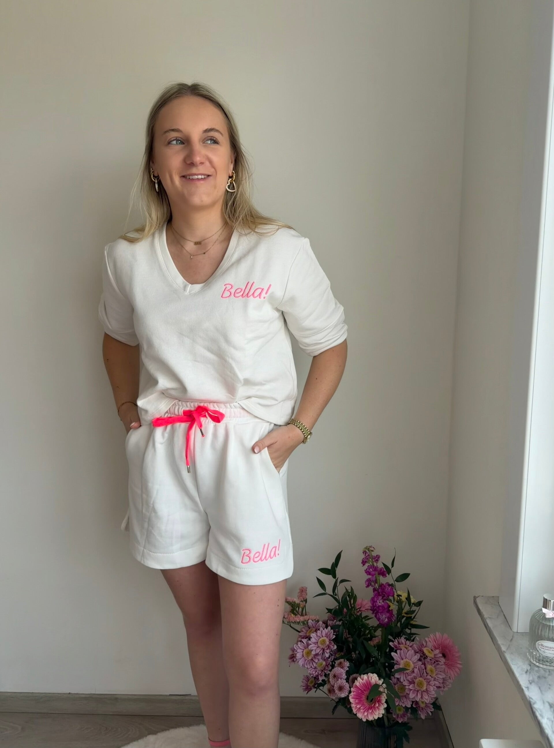 WHITE BELLE COSY SET