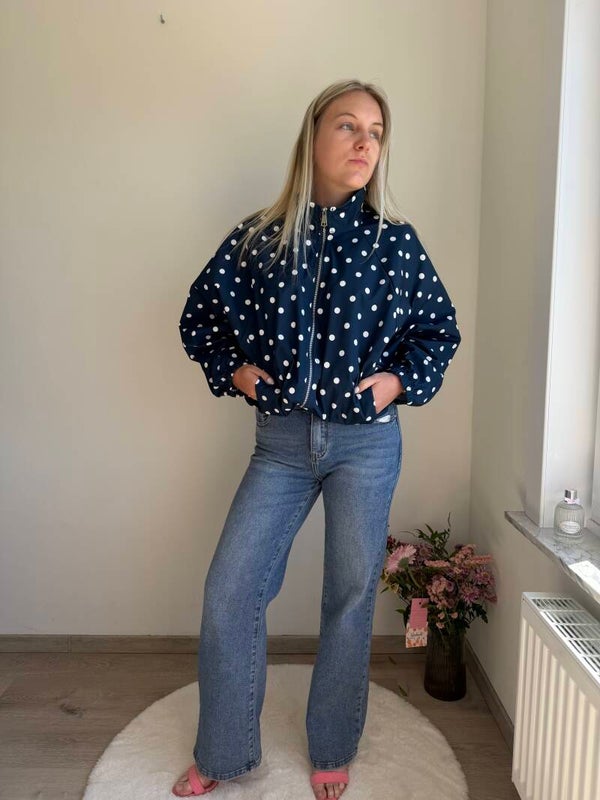 BLUE SUNNY DOT OLIVIA JACKET