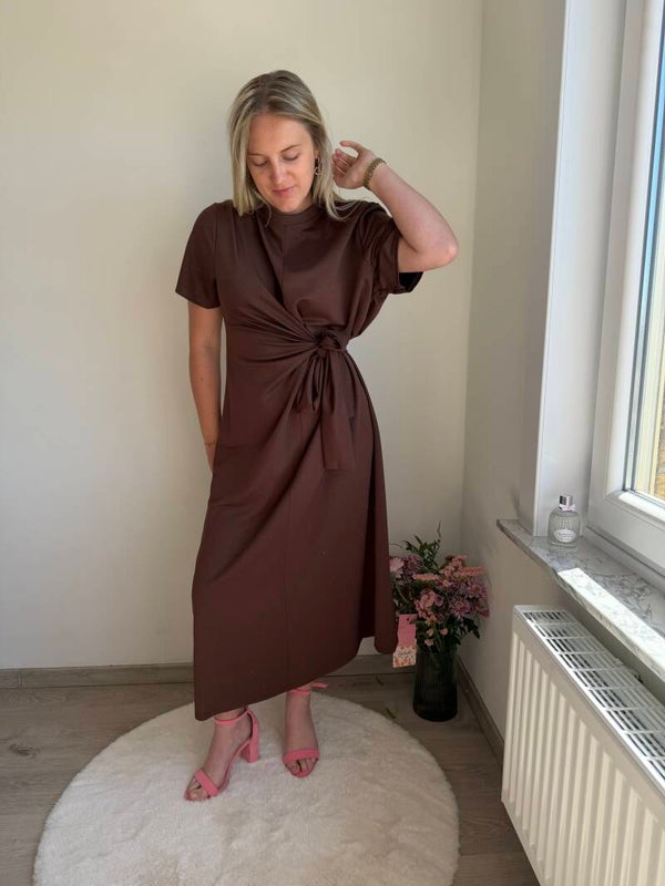 BROWN ELEGANT KYRA DRESS PT2