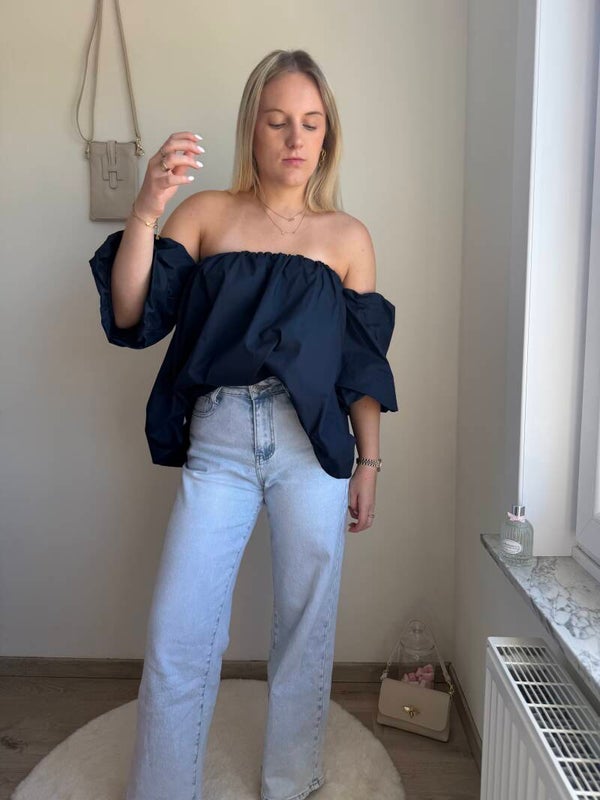 BLUE FIEN COTTON CANDY BLOUSE